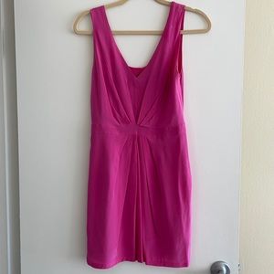 Armani Exchange Pink Silk Dress
